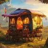 Fantasy Gypsy Caravan Diamond Painting
