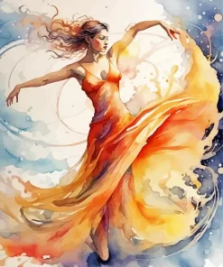 Female Dancer Art Diamond Painting