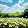 Field Daisy Diamond Painting