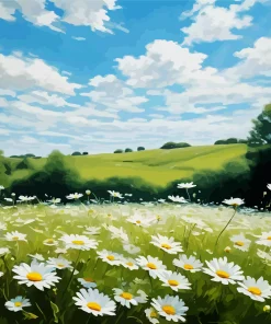 Field Daisy Diamond Painting