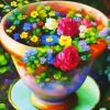 Flowers Pot Diamond Painting