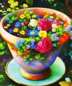 Flowers Pot Diamond Painting