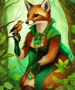Fox Woman Diamond Painting