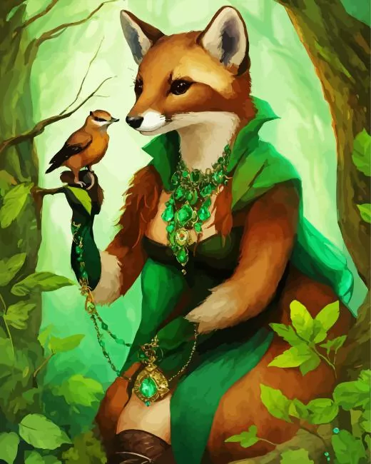 fox woman Diamond Paints Fox Woman Diamond Painting