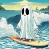 Ghost At The Beach Art Diamond Painting