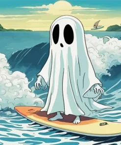 Ghost At The Beach Art Diamond Painting