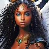 Gorgeous Ebony Angel Diamond Painting