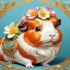 Guinea Pig Flower Diamond Painting