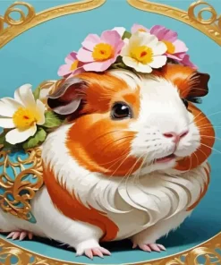 Guinea Pig Flower Diamond Painting