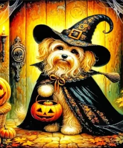 Halloween Dog Diamond Painting