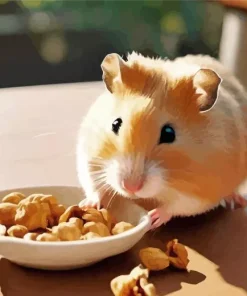 Hamster Eating Diamond Painting