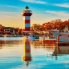 Harbour Town Lighthouse Diamond Painting
