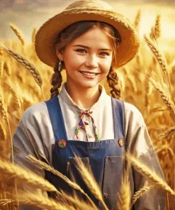 Harvest Girl Diamond Painting