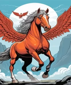 Horse With Wings Diamond Painting