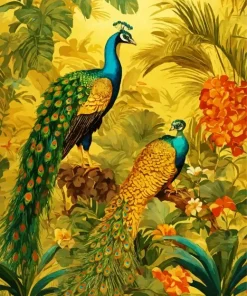 Peacock Couple Diamond Painting