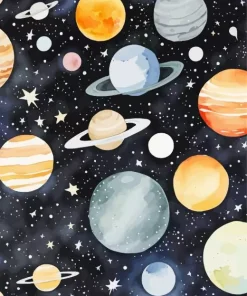 Planets Art Diamond Painting