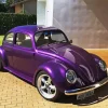 Purple Volkswagen Beetle Diamond Painting