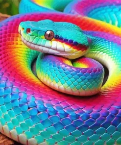 Rainbow Snake Diamond Painting