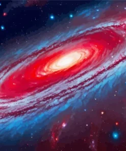 Red And Black Galaxy Diamond Painting