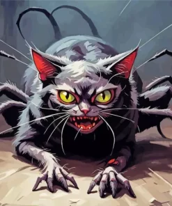 Spider Cat Diamond Painting