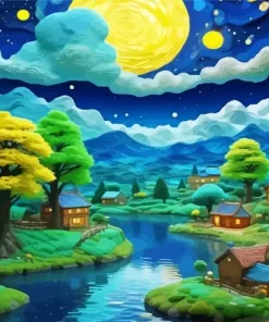 Van Gogh Art Style Diamond Painting