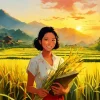 Vietnamese Girl Diamond Painting