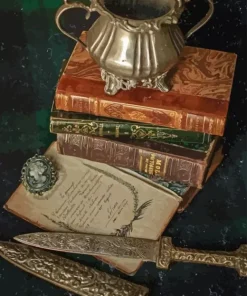 Vintage Books Diamond Painting