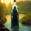Woman In A Bottle Diamond Painting