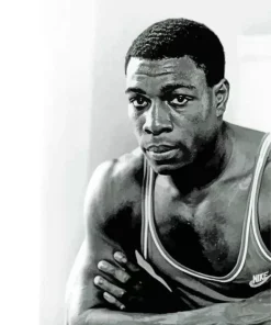 Black And White Boxer Frank Bruno Diamond Painting