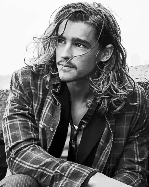 Black And White brenton thwaites Diamond Paints Black And White Brenton Thwaites Diamond Painting