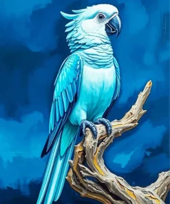 Blue Parrot Diamond Painting