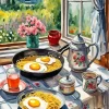 Breakfast With Garden View Diamond Painting