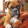 Brown Boxer Puppy Diamond Painting