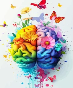 Colorful Brain Diamond Painting
