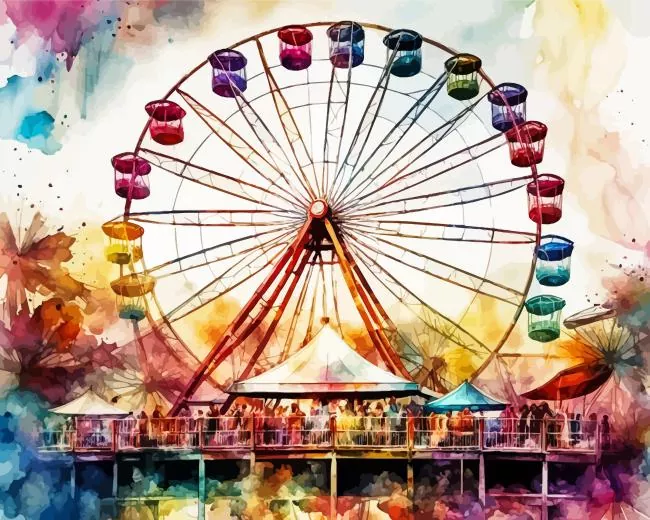 Ferris wheel art Diamond Paints Ferris Wheel Art Diamond Painting