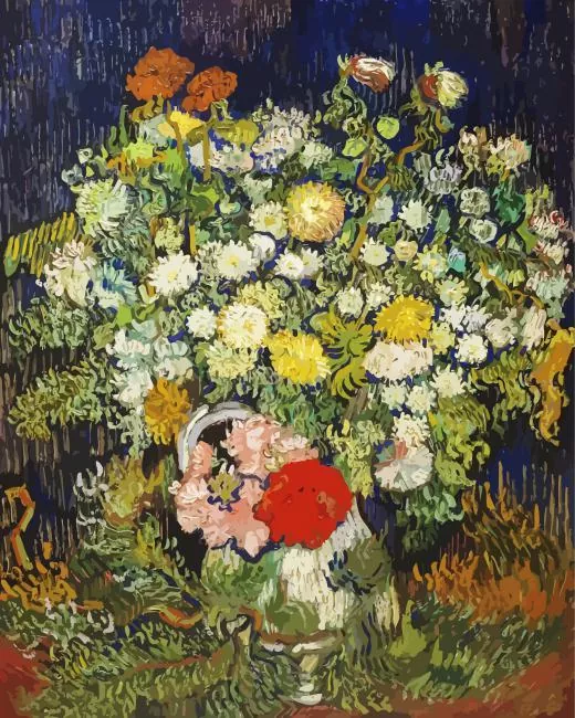 Flowers Bouquet Van Gogh Diamond Paints Flowers Bouquet Van Gogh Diamond Painting
