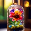 Flowers Inside a Bottle Diamond Painting