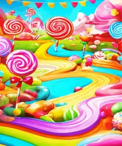 Lollipop Candyland Diamond Painting