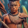 Native Warrior Boy Diamond Painting