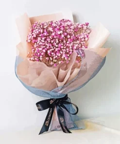 Pink Baby Breath Bouquet Diamond Painting