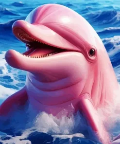 Pink Bottlenose Dolphin Diamond Painting