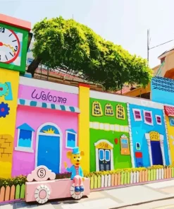 Songwol Dong Fairy Tale Village Diamond Painting