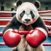 The Boxer Panda Diamond Painting