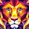 Abstract Lion Diamond Painting