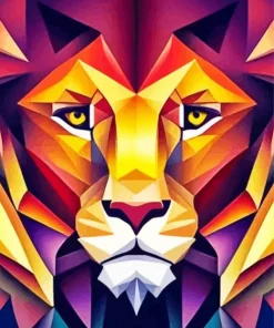 Abstract Lion Diamond Painting