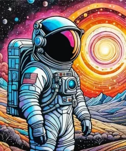 Astronaut Art Diamond Painting