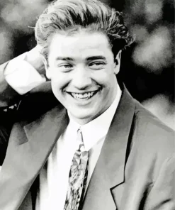 Black And White Brendan Fraser Diamond Painting