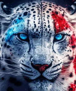 Blue Eyes Leopard Diamond Painting