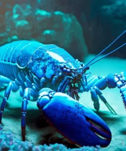 Blue Lobster Diamond Painting