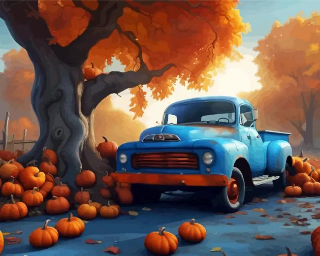 blue truck Diamond Paints Blue Truck Diamond Painting